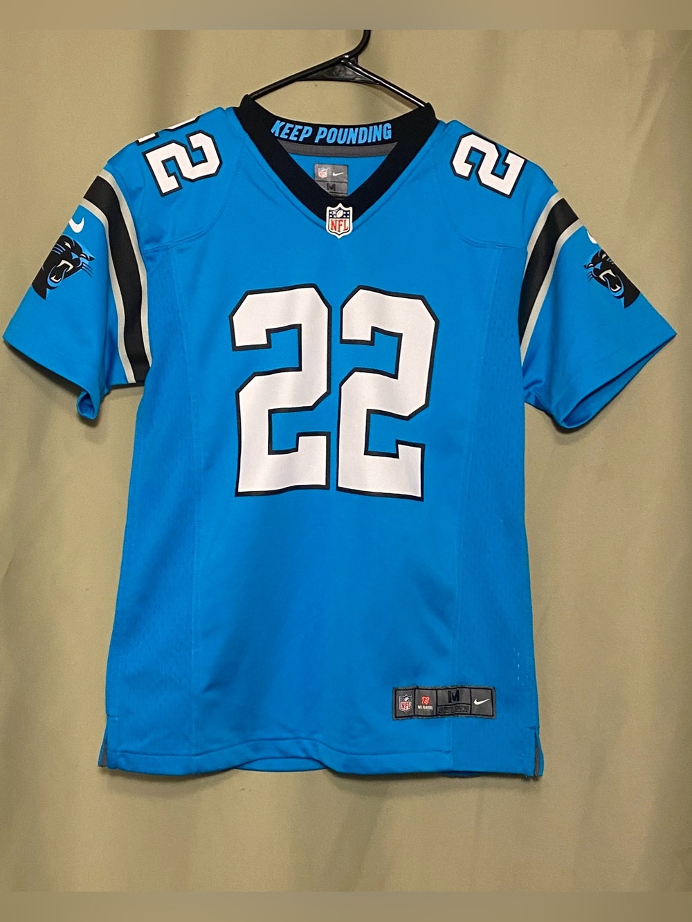 Carolina Panthers Christian McCaffrey 22 Nike  Football Jersey Youth 10/12